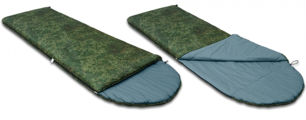 Спальный мешок-одеяло с подголовником 